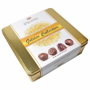 Конфеты SOCADO ассорти с пралине BYE BITES, золото /жесть/ 200г*6