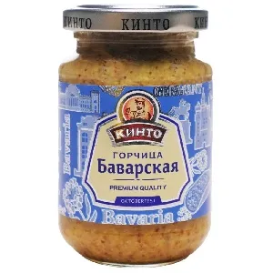 Горчица КИНТО Баварская "Октоберфест" /стекло/ 170мл*12 Горчица КИНТО Баварская "Октоберфест" /стекло/ 170мл*12