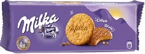 Печенье MILKA (665) из цельнозерновой муки с овсяными хлопьями покрытое молочным шоколадом Choco Grains 126г*20