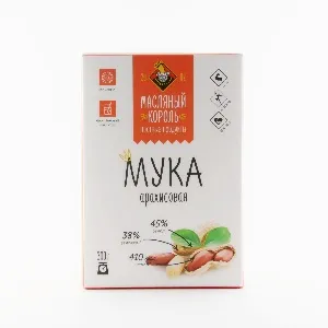Мука МАСЛЯНЫЙ КОРОЛЬ арахисовая /коробка/ 300г*20