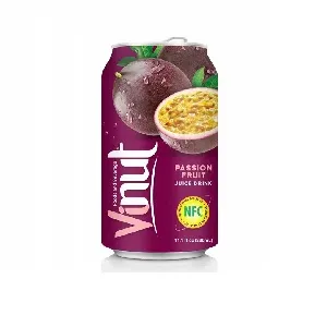 Напиток VINUT Passion fruit juiсe drink Маракуйя /жесть/ 330мл*24