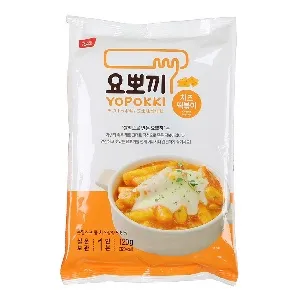 ***Токпокки YOPOKKI Cheese Сырный (рисовые палочки с соусом 1 порция) /пакет-вакуум/ 120г*20