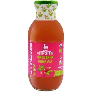 ***Комбуча GEORGIA'S NATURAL ORGANIC из шиповника /стекло/ 300мл*20