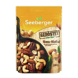 Смесь SEEBERGER SE1203901 обжаренных ядер миндаля, кешью, арахиса и пекана Roasted luxury nut mix 150г*12