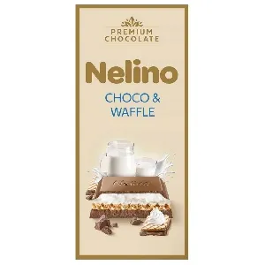 Шоколад NELLY Nelino Premium Молочный c молочной начинкой и вафлями 80г*20
