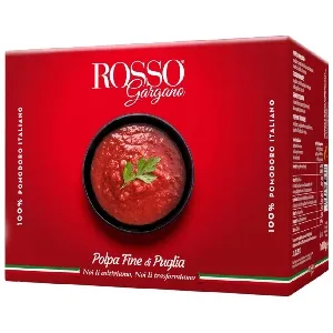 Томаты ROSSO GARGANO Polpa очищенные давленые в собственном соку /пакет-картон/ 10кг*1 Томаты ROSSO GARGANO Polpa очищенные давленые в собственном соку /пакет-картон/ 10кг*1