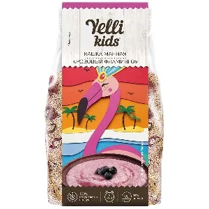 Кашка YELLI Kids манная "Розовое фламинго" 100г*9