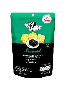 Рисовые снеки R!SE BUDDY со вкусом «Водоросли» 60г*12 Рисовые снеки R!SE BUDDY со вкусом «Водоросли» 60г*12