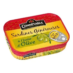 Сардины CONNETABLE GENEREUSE в оливковом масле 140г*12