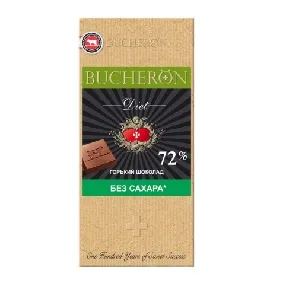 Шоколад BUCHERON горький без сахара /картон/ 70г*10