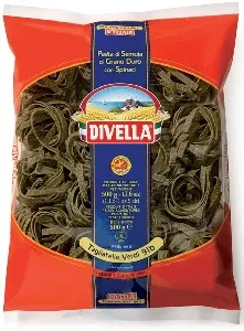 Макаронные изделия DIVELLA Nidi di semola №91B TAGLIATELLE VERDE гнезда шпинат 500г*12