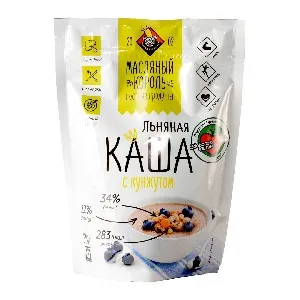 Каша МАСЛЯНЫЙ КОРОЛЬ льняная с кунжутом /дой-пак/ 300г*20