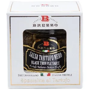 Крем-соус BREZZO Salsa Tartufo Nero с черным трюфелем /стекло/ 80г*12 Крем-соус BREZZO Salsa Tartufo Nero с черным трюфелем /стекло/ 80г*12