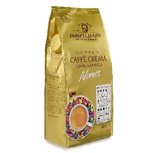 Кофе TEMPELMANN Nomos Caffe Crema 100% арабика зерно, в/у 1000г*4