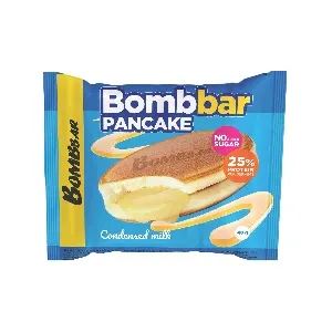 Панкейк BOMBBAR с начинкой "Сгущёнка" /флоу-пак/ 40г*10 Панкейк BOMBBAR с начинкой "Сгущёнка" /флоу-пак/ 40г*10
