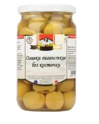 Оливки BELLA CONTADINA гигант Белла Ди Чериньола, без косточки /стекло/ 690г*6