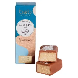 Батончик BOB №1 глазированный Кокосовый /шоубокс/ 45г*12