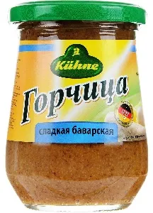 Горчица KUHNE сладкая "Баварская" /стекло/ 250г*10