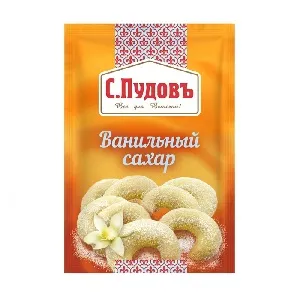 Ванильный сахар С.Пудовъ (с нат. ванилью) /пакет/ 15г*15