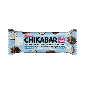 Батончик CHIKALAB глазированный со вкусом "Кокос" /флоу-пак/ 45г*15 Батончик CHIKALAB глазированный со вкусом "Кокос" /флоу-пак/ 45г*15