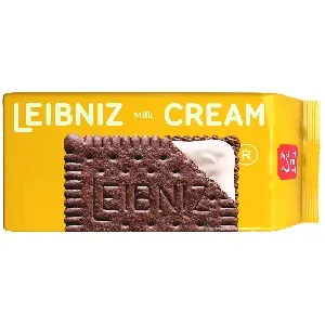 Какао печенье-сэндвич BAHLSEN [В30] LEIBNIZ CREAM MILK с молочным кремом 190г*14