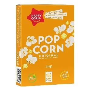 Попкорн HAPPY CORN для СВЧ Сырный 100г*20 Попкорн HAPPY CORN для СВЧ Сырный 100г*20
