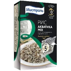 Рис МИСТРАЛЬ Акватика Mix (5х80г) в пакетиках 400г*6
