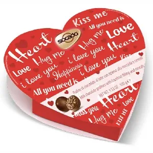 Конфеты SOCADO ассорти с пралине и злаками I LOVE YOU /картон/ 100г*12