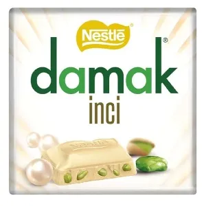 Шоколад DAMAK Nestle INCI Белый с кусочками фисташек /шоубокс/ 60г*6