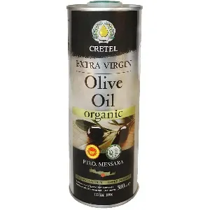Масло СRETEL оливковое ORGANIC EVOO AC 0,3-0,6 /жесть/ 500мл*12