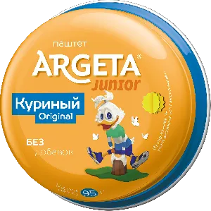 Паштет ARGETA куриный JUNIOR /жесть/ 95г*14