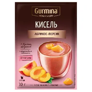 Кисель GURMINA HONEY STORY абрикос-персик 30г*20
