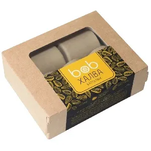 Батончик BOB неглазированный "Халва" с семенами подсолнечника (5 шт) /картон/ 125г*12