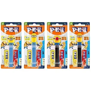 Конфета PEZ с игрушкой (МИНЬОНЫ) импульс 1+2 /шоубокс/ 17г*12