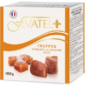 Трюфель F.VATEL с кусочками соленой карамели /картон/ 160г*12 Трюфель F.VATEL с кусочками соленой карамели /картон/ 160г*12