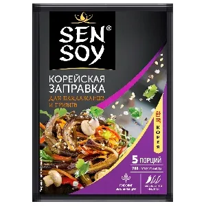 Заправка SENSOY для БАКЛАЖАНОВ и ГРИБОВ По-Корейски /пакет/ 80г*20