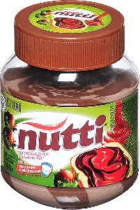 Шоколадная паста NUTTI карамельная (стекло) 330г*12