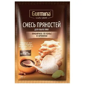 Смесь GURMINA HONEY STORY Имбирное печенье и пряники 20г*25