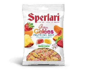 Мармелад SPERLARI желейно-фруктовый FRUTTI DEL SOLE /зип-пакет/ 175г*18