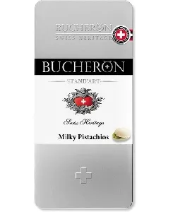 Шоколад BUCHERON молочный с фисташками /жесть/ 100г*10