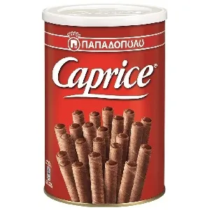 Вафли CAPRICE венские с фундуком и шоколадным кремом /жесть/ 400г*6