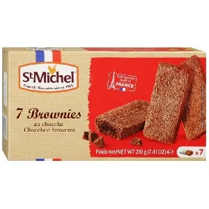 Пирожное StMICHEL [041734] BROWNIES шоколадное с молочным шоколадом 210г*12