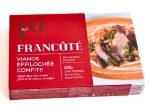 Утиное мясо FRANCOTE конфи Мусс 240г*5 Утиное мясо FRANCOTE конфи Мусс 240г*5