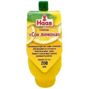 Сок HAAS лимона 200мл*12