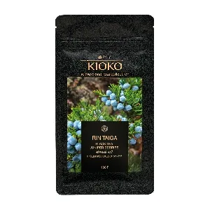 Чай KIOKO RIN TAIGA листовой Чёрный с ягодами можжевельника /пакет/ 100г*8