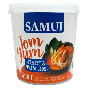 Паста SAMUI TOM YAM "Том Ям" /ведро пэт/ 400г*24 Паста SAMUI TOM YAM "Том Ям" /ведро пэт/ 400г*24