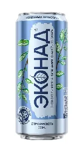 Лимонад ЭКОНАД безалкогольный газированный СТРОЙНОСТЬ /жесть/ 330мл*24