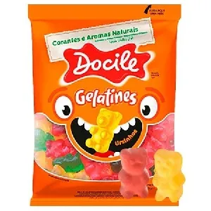 Мармелад DOCILE Фруктовые медвежата GELATINES NATURAL FRUIT BEARS /пакет/ 80г*12