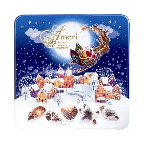Конфеты AMERI шоколадные с начинкой пралине НГ /жесть/ 500г*6