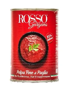 Томаты ROSSO GARGANO Polpa очищенные давленые в собственном соку /жесть/ 400г*24